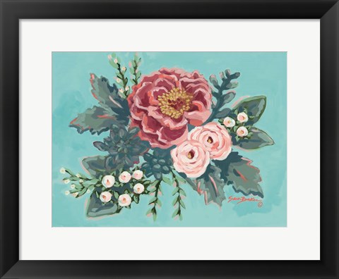 Framed Peony Spring I Print