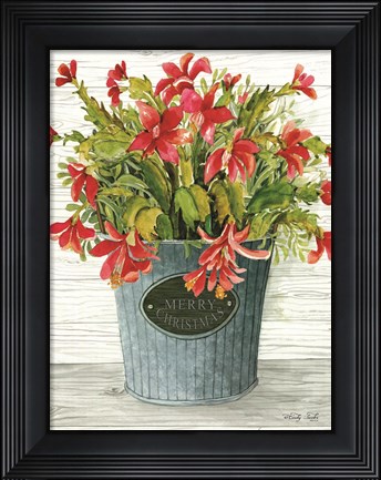 Framed Merry Christmas Pot Print