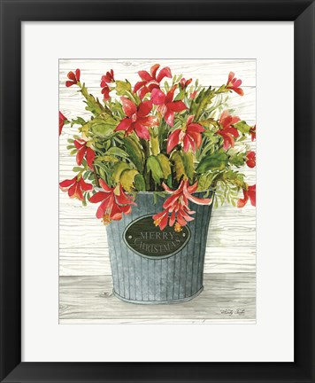 Framed Merry Christmas Pot Print