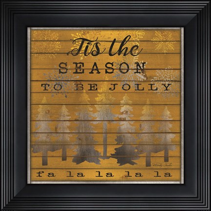 Framed Tis the Season to be Jolly Print