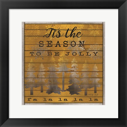 Framed Tis the Season to be Jolly Print