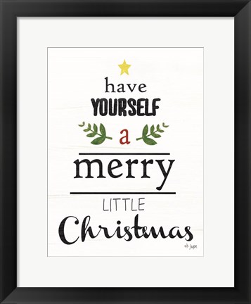 Framed Merry Little Christmas Print