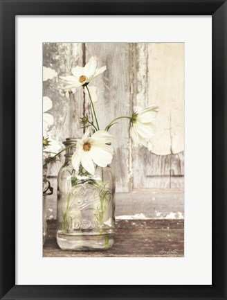 Framed White Blossoms Print