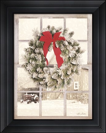 Framed On the Farm Window View Print
