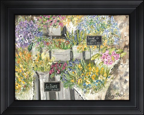 Framed French Flower Market Print