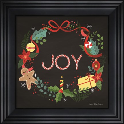 Framed Peppermint Joy Print