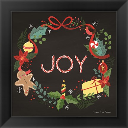 Framed Peppermint Joy Print