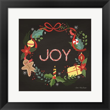 Framed Peppermint Joy Print