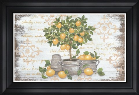 Framed Lemon Topiary Print