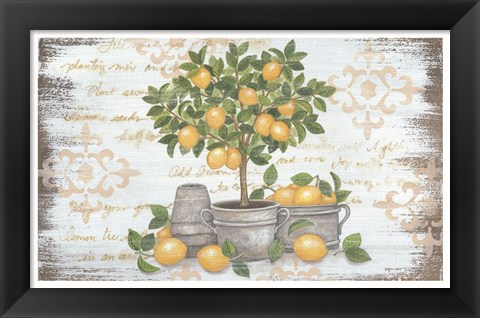 Framed Lemon Topiary Print