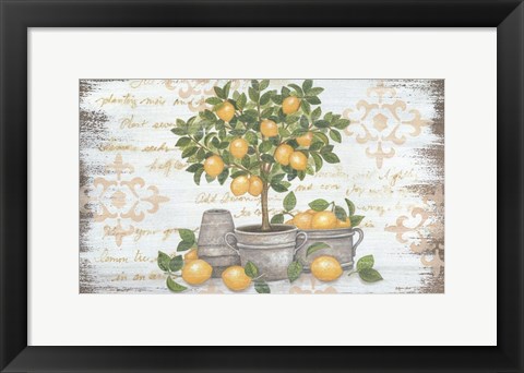 Framed Lemon Topiary Print