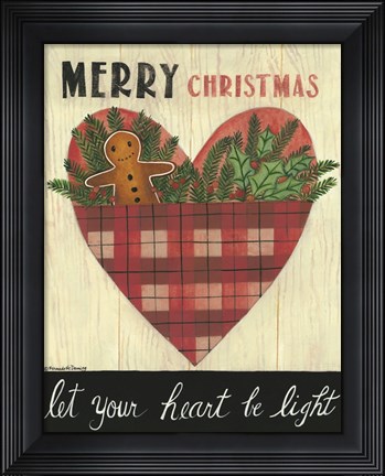 Framed Let Your Heart Be Light Print