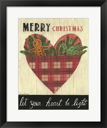 Framed Let Your Heart Be Light Print