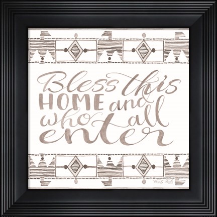 Framed Bless This Home Print