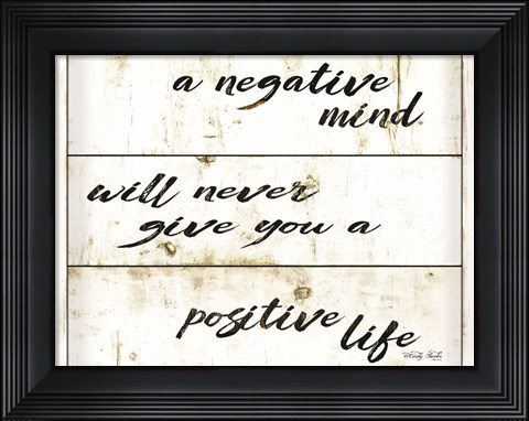 Framed Positive Life Print