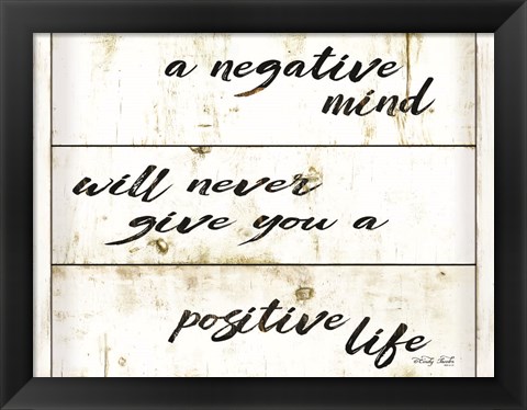 Framed Positive Life Print