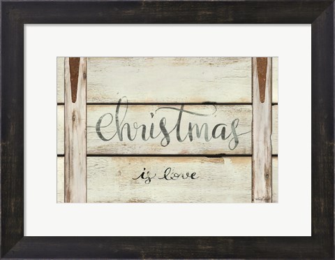 Framed Christmas is Love Print