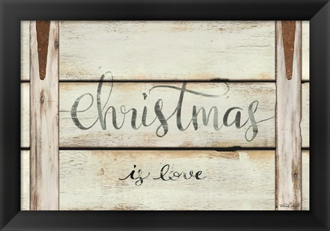 Framed Christmas is Love Print
