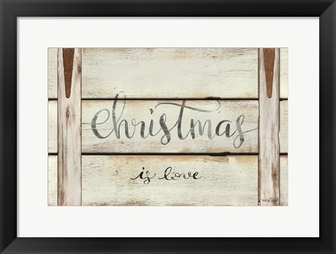 Framed Christmas is Love Print