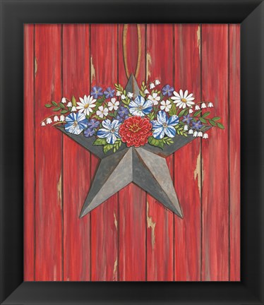 Framed Barn Star Print