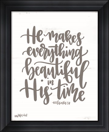 Framed His Time Print