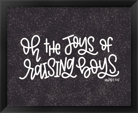 Framed Raising Boys Print