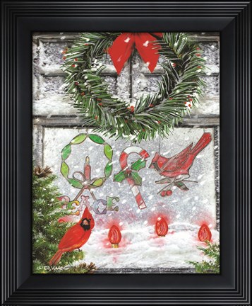 Framed Christmas Peace Print