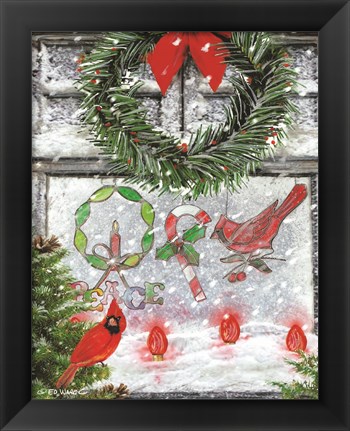 Framed Christmas Peace Print