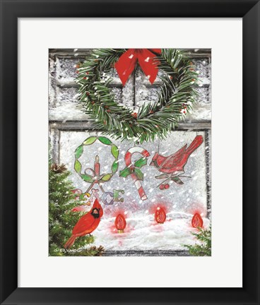 Framed Christmas Peace Print