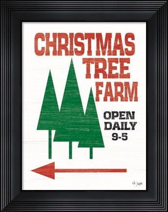 Framed Christmas Tree Farm Print