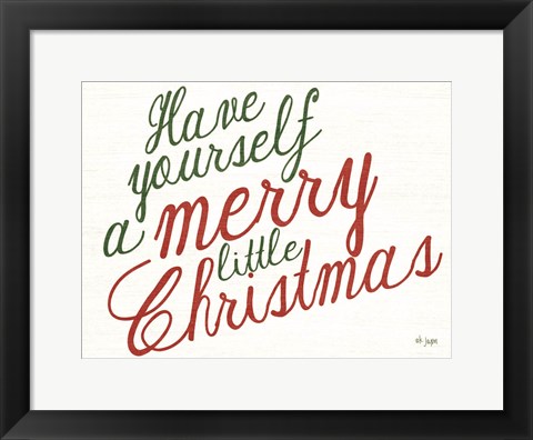 Framed Merry Little Christmas Print