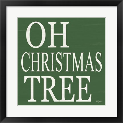 Framed Oh Christmas Tree Print