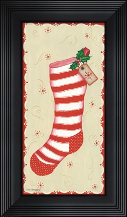 Framed Vintage Stocking Print