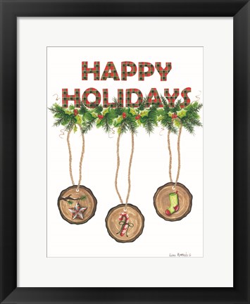 Framed Happy Holidays Print