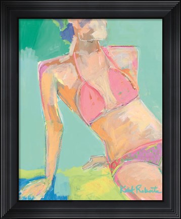 Framed Sunbather Series:  Following the Sun Print