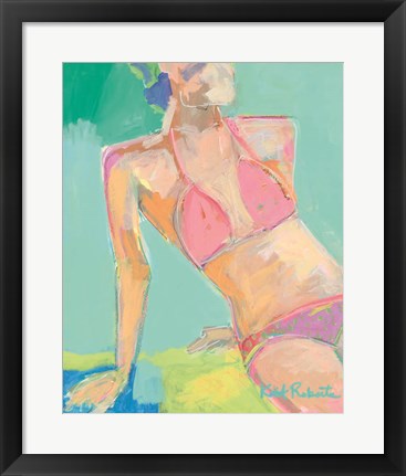 Framed Sunbather Series:  Following the Sun Print