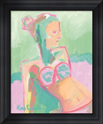 Framed Sunbather Series:  Raspberry Sorbet Gaze Print