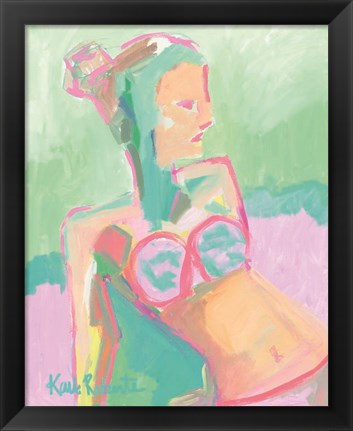 Framed Sunbather Series:  Raspberry Sorbet Gaze Print