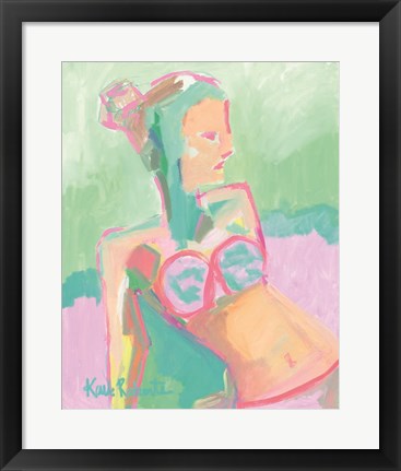 Framed Sunbather Series:  Raspberry Sorbet Gaze Print