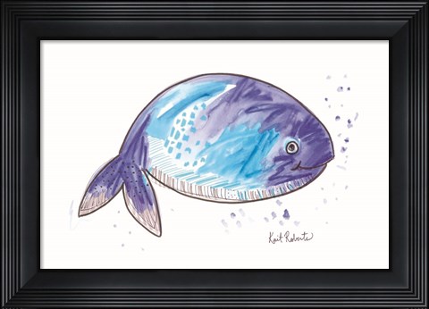Framed What the Whale Print