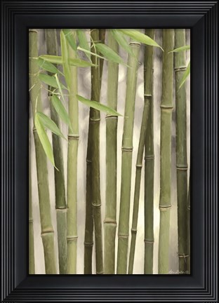 Framed Backlit Bamboo II Print