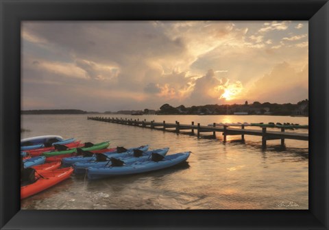 Framed Bayside Dock Print