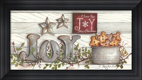 Framed Share the Joy Print