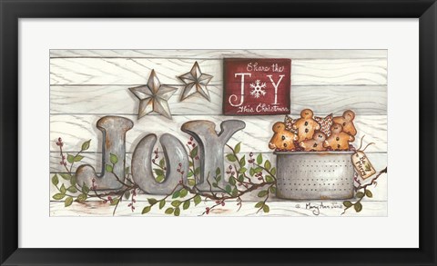 Framed Share the Joy Print