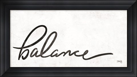 Framed Balance Print