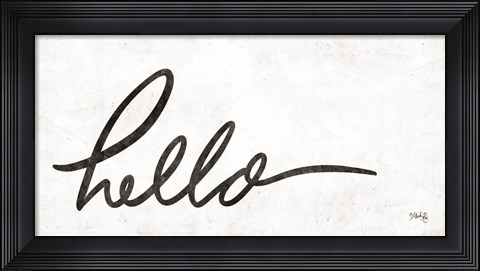 Framed Hello Print