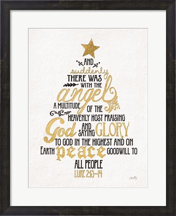 Framed Luke Christmas Tree Print