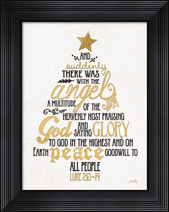 Framed Luke Christmas Tree Print
