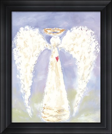 Framed Angel to Watch Over You Print