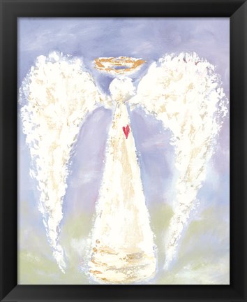 Framed Angel to Watch Over You Print